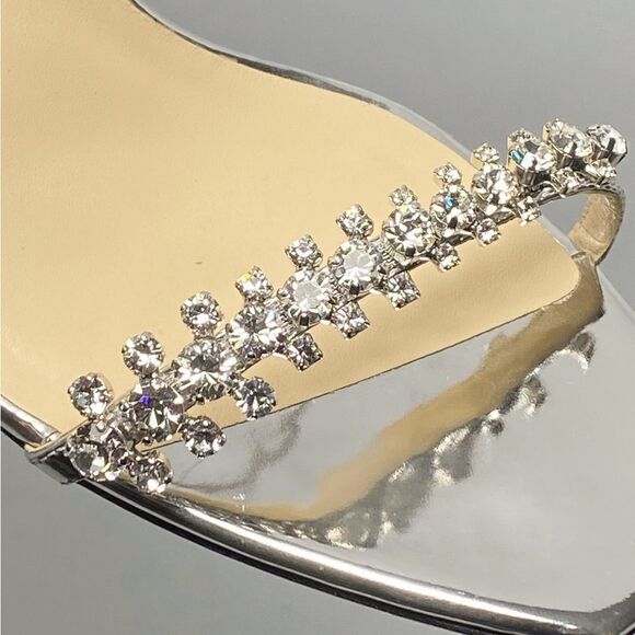 Jimmy Choo Meira Embellished Patent Leather Sandals size 39 - Picture 10 of 13